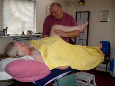 Spinal Touch Treatment on a Pregnant Patient with Back Pain